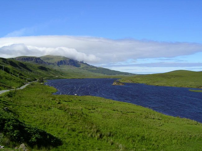 Просто красивый вид на острове Скай (Шотландия).